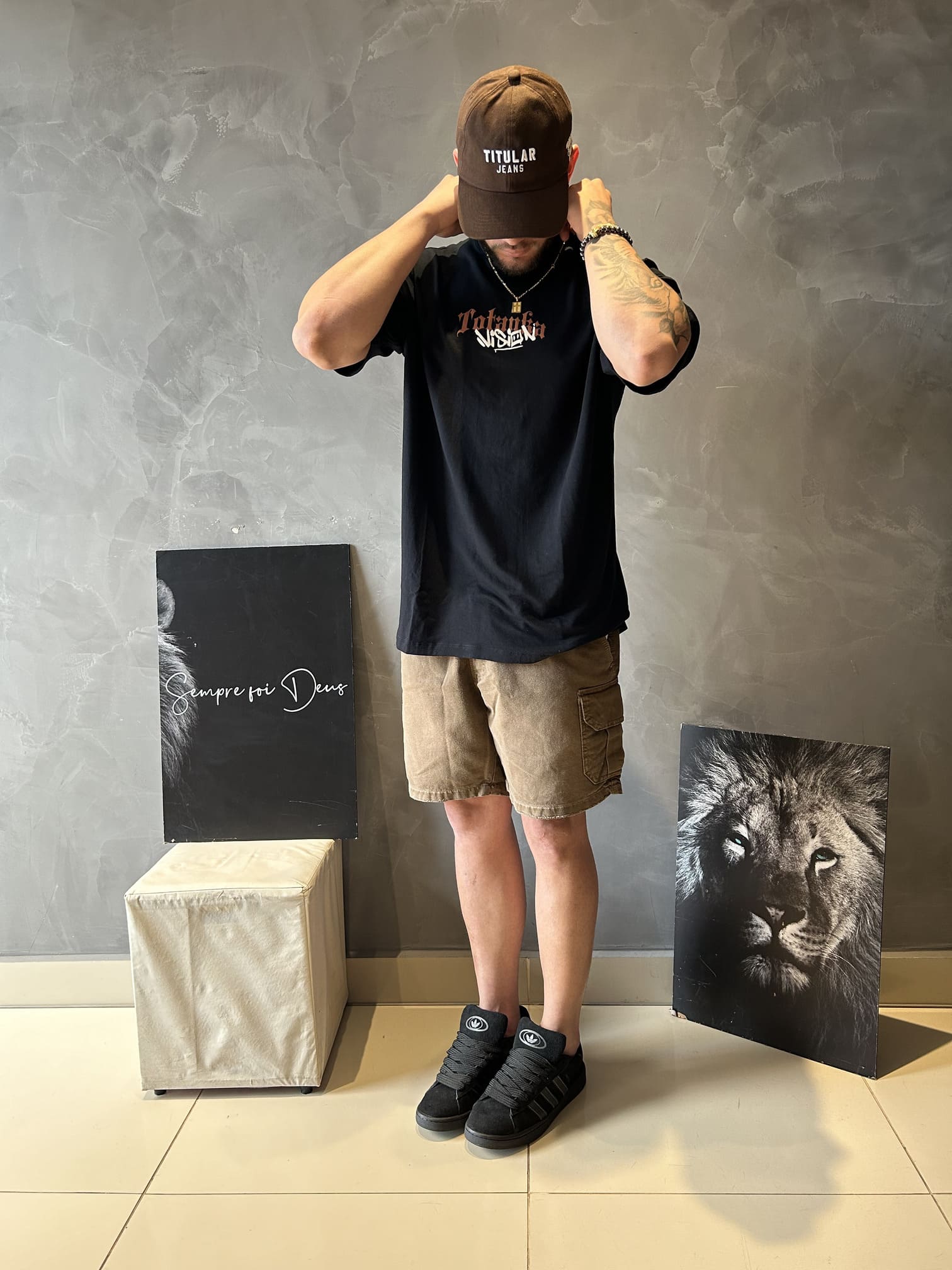 Camiseta Oversized Graffi Angel Masculina