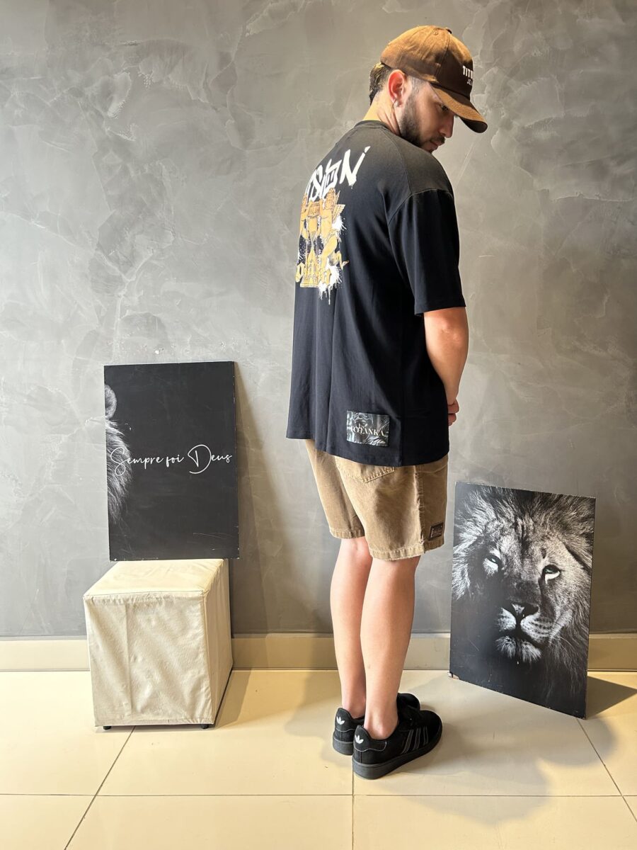 Camiseta Oversized Graffi Angel Masculina - Image 5