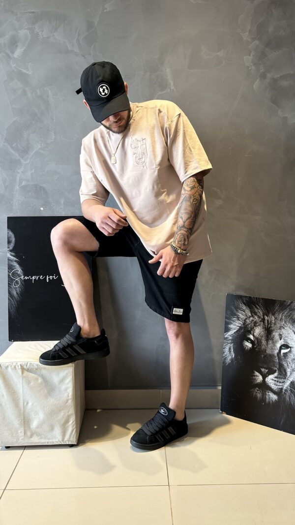 Camiseta Oversized Mess Masculina Rosa