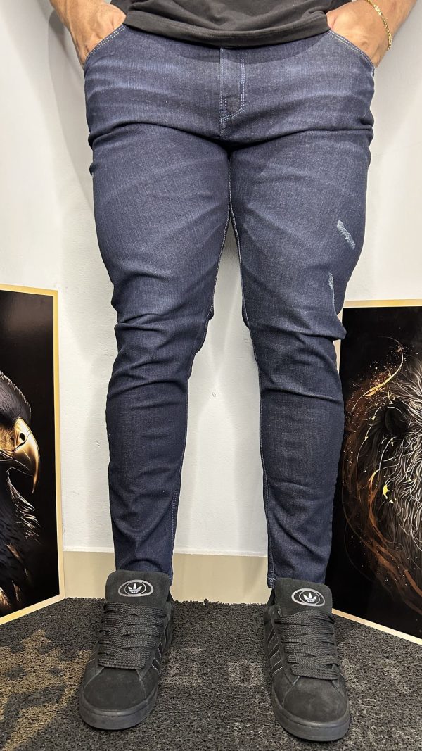 Calça Jeans Premium com Puídos Masculina