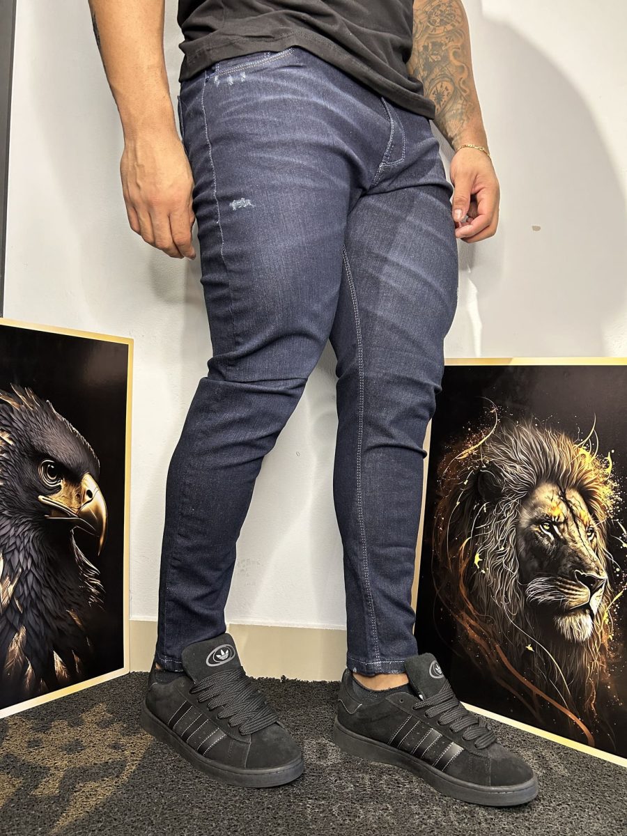 Calça Jeans Premium com Puídos Masculina - Image 3