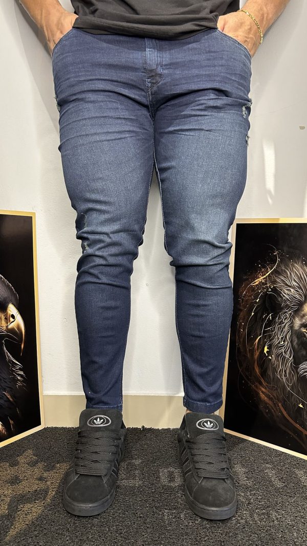 Calça Jeans Premium com Puídos Masculina Jay