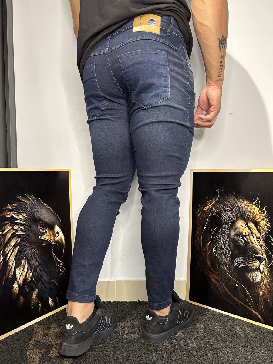 Calça Jeans Premium com Puídos Masculina Jay - Image 6