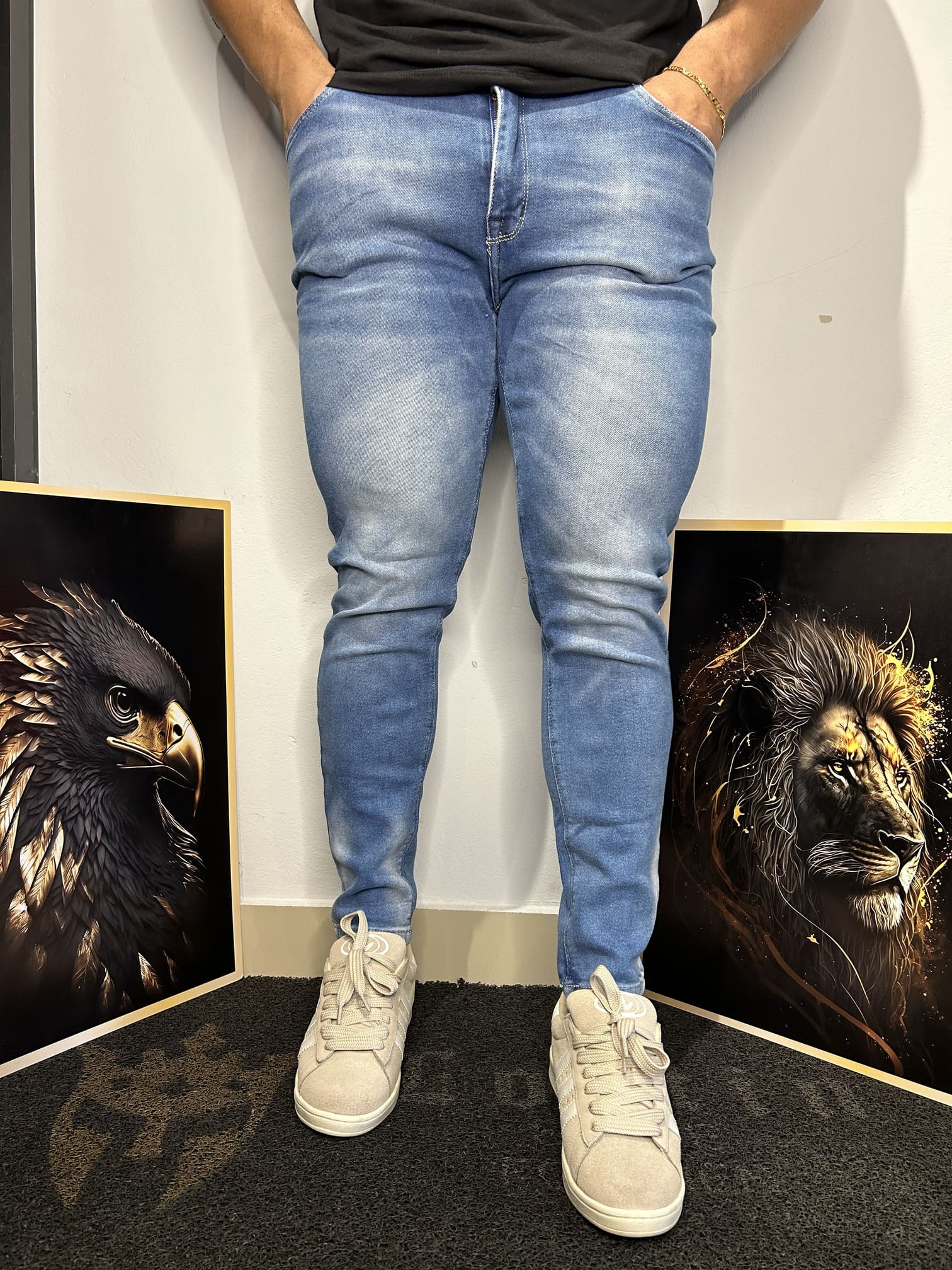 Calça Jeans Clara Básica Masculina