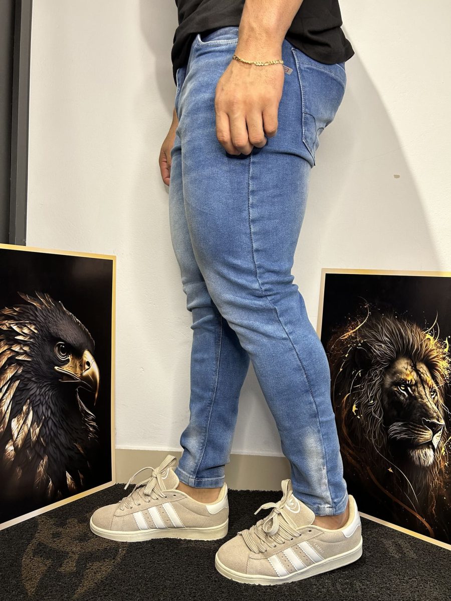Calça Jeans Clara Básica Masculina - Image 2