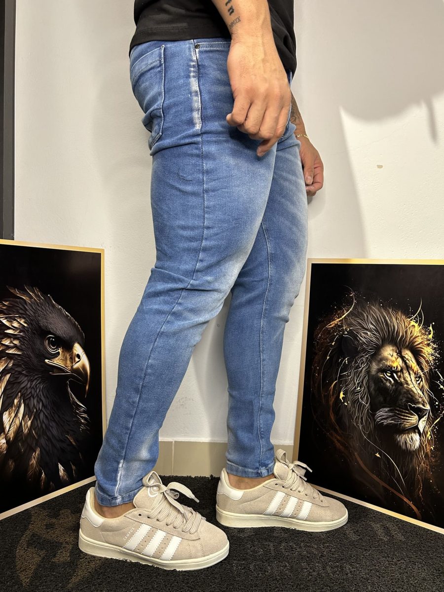 Calça Jeans Clara Básica Masculina - Image 3