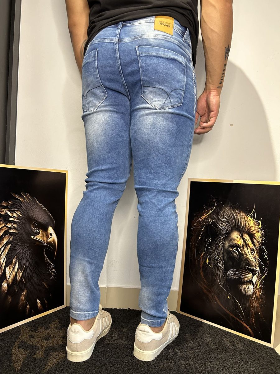 Calça Jeans Clara Básica Masculina - Image 5