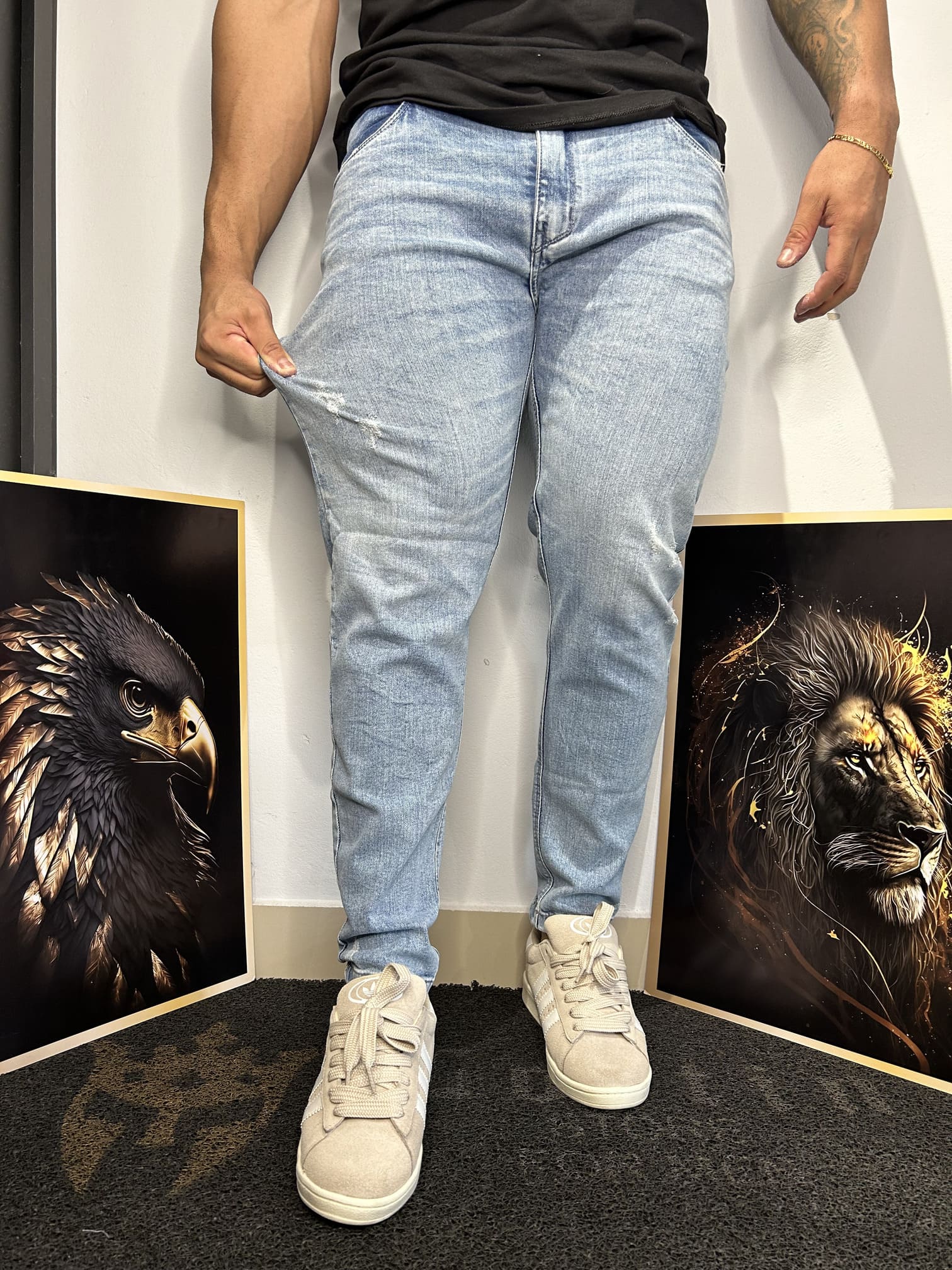 Calça Jeans Clara Básica Masculina Jay