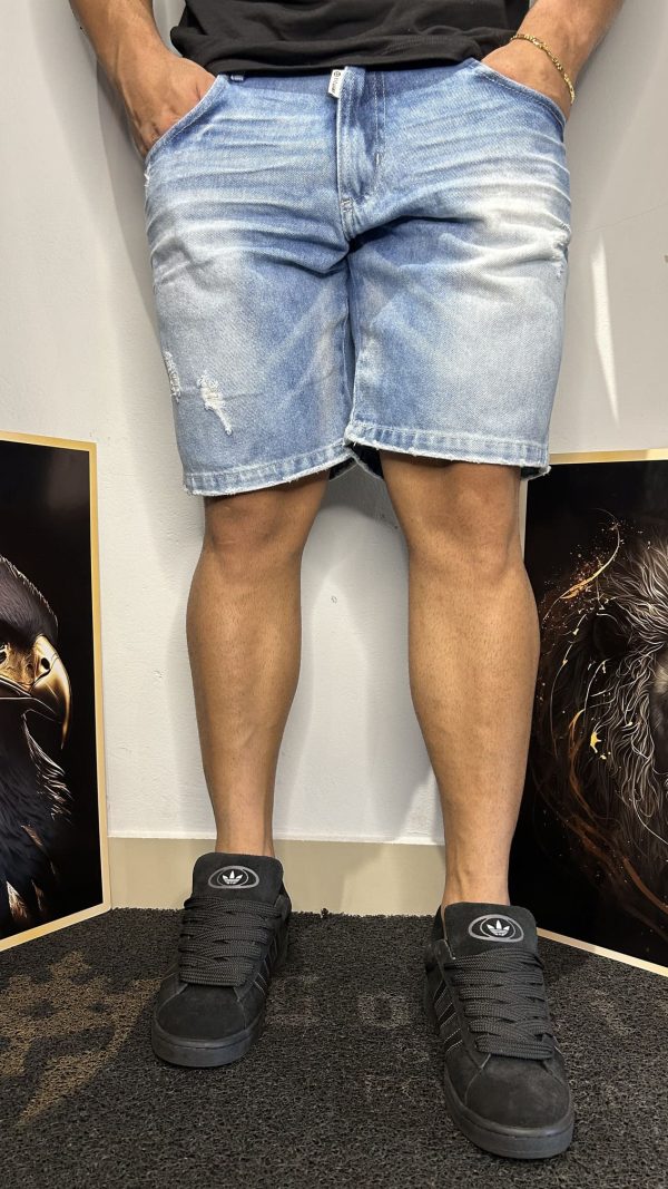 Bermuda Jeans Claro Masculina