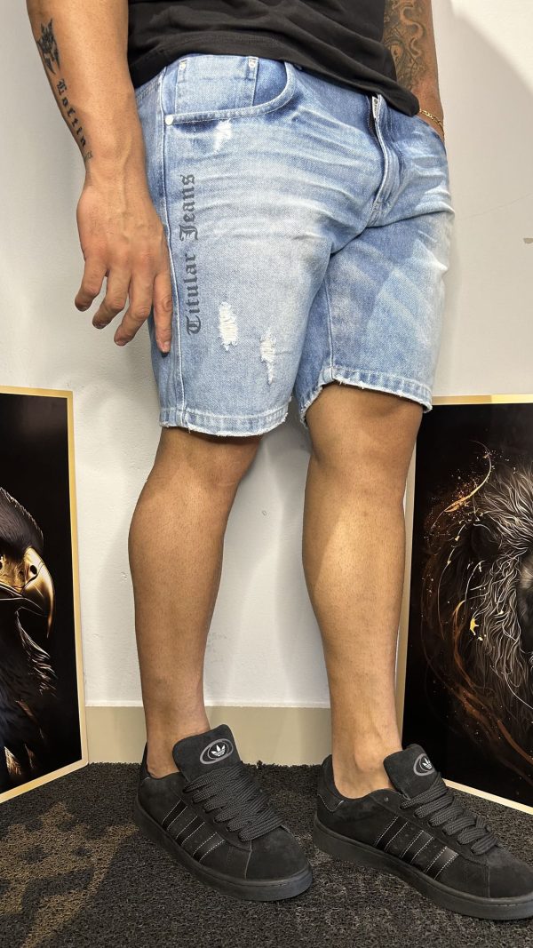 Bermuda Jeans Claro Masculina
