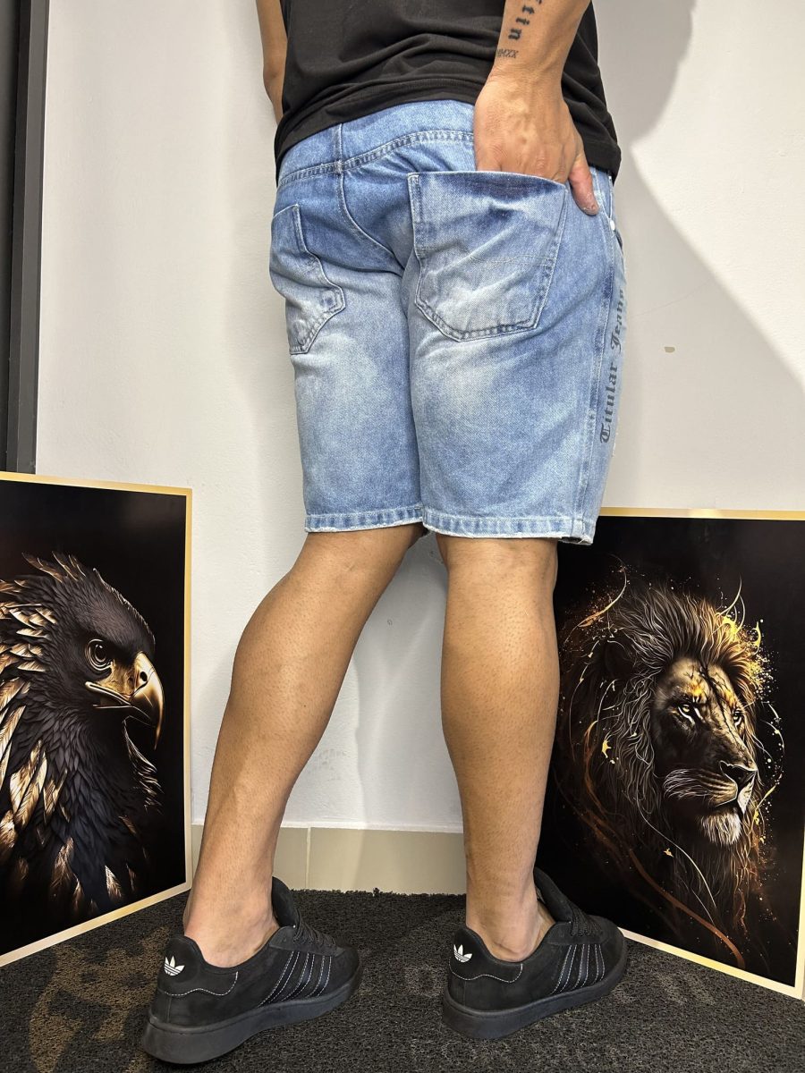 Bermuda Jeans Claro Masculina - Image 5