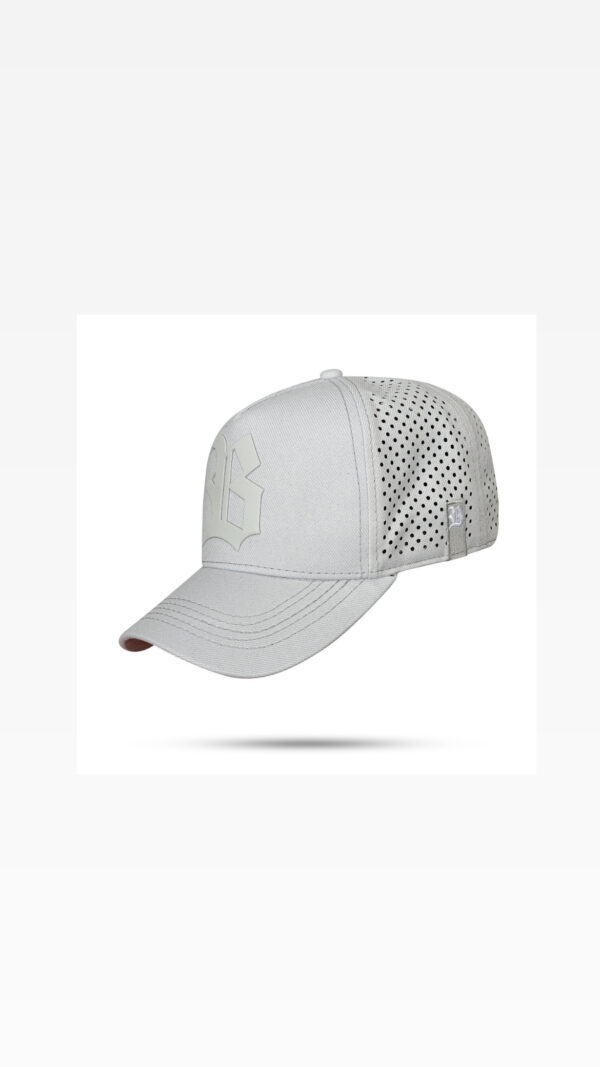 Boné Cinza Claro Trucker Laser Light Gray