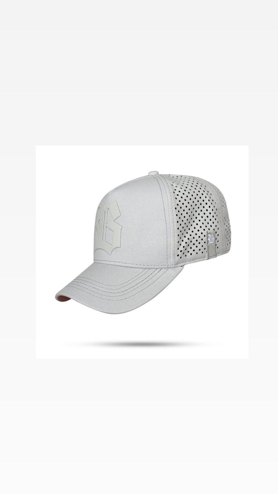 Boné Cinza Claro Trucker Laser Light Gray