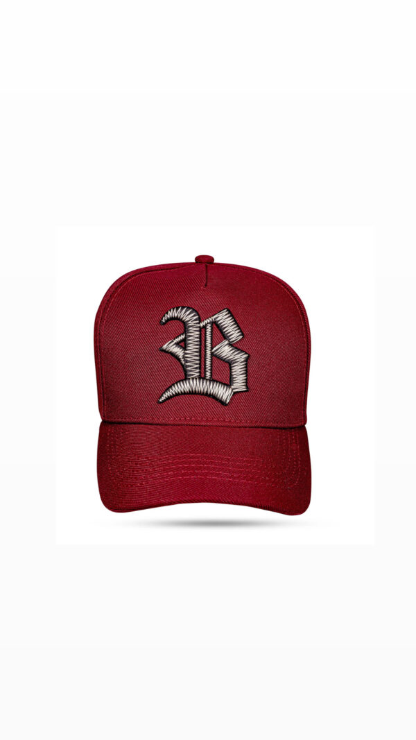 Boné Vinho Snapback Alto Relevo Zig Zag Bege