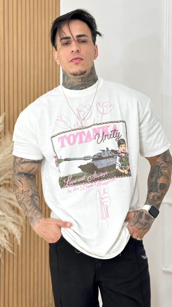 Camiseta Oversized Unarmed Off White