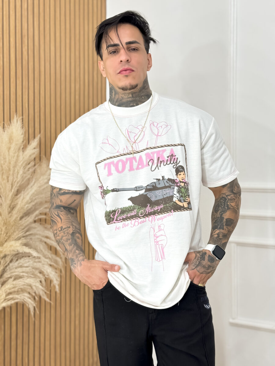 Camiseta Oversized Unarmed Off White