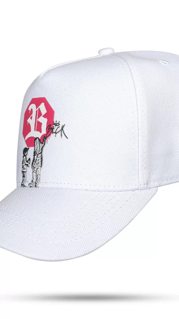 Boné Snapback Branco Art Blessed