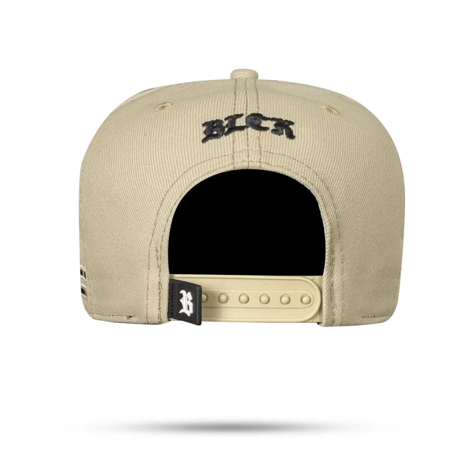 Boné Bege Snapback Follow Holográfico Preto - Image 3