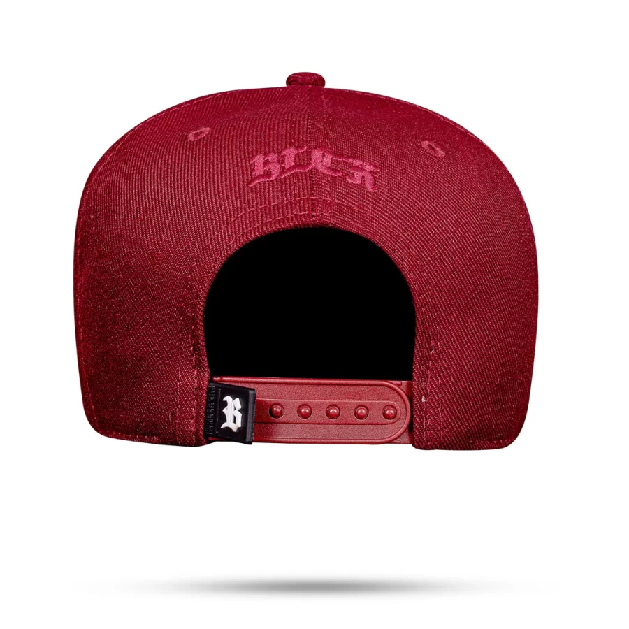 Boné Vinho Snapback Alto Relevo Zig Zag Bege - Image 3
